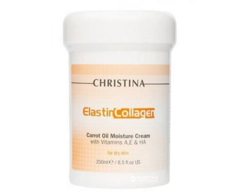CHRISTINA Elastin Collagen Carrot Oil Moisture Cream For Dry Skin 250ml