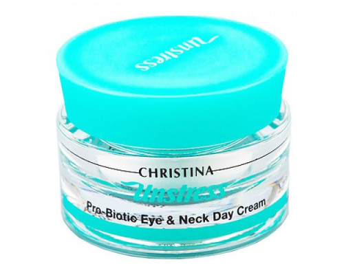 CHRISTINA Unstress Pro Biotic Eye & Neck Day Cream SPF 12 30ml